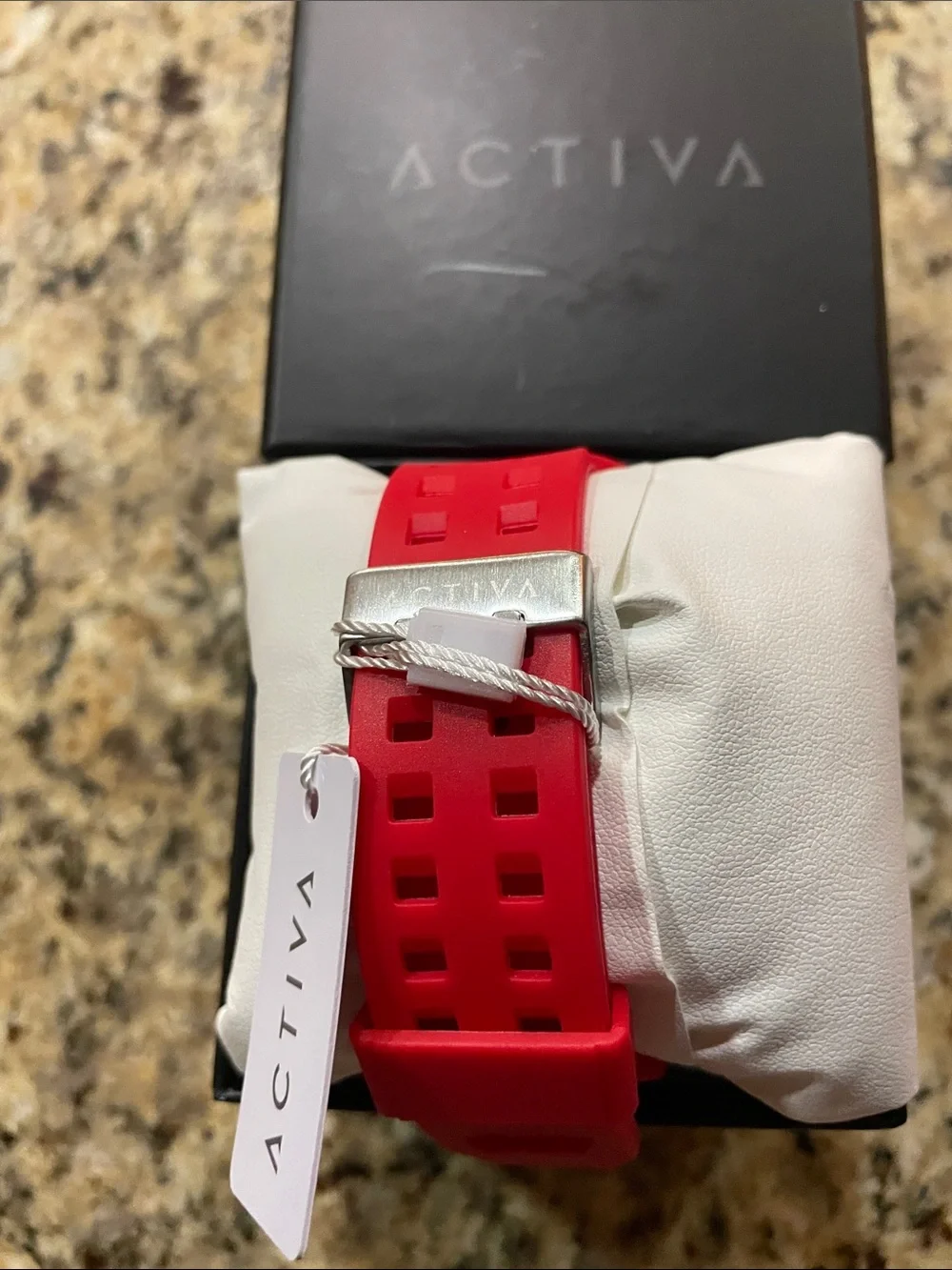 Ativa Red and Gold Digital Sports Watch with Black Details